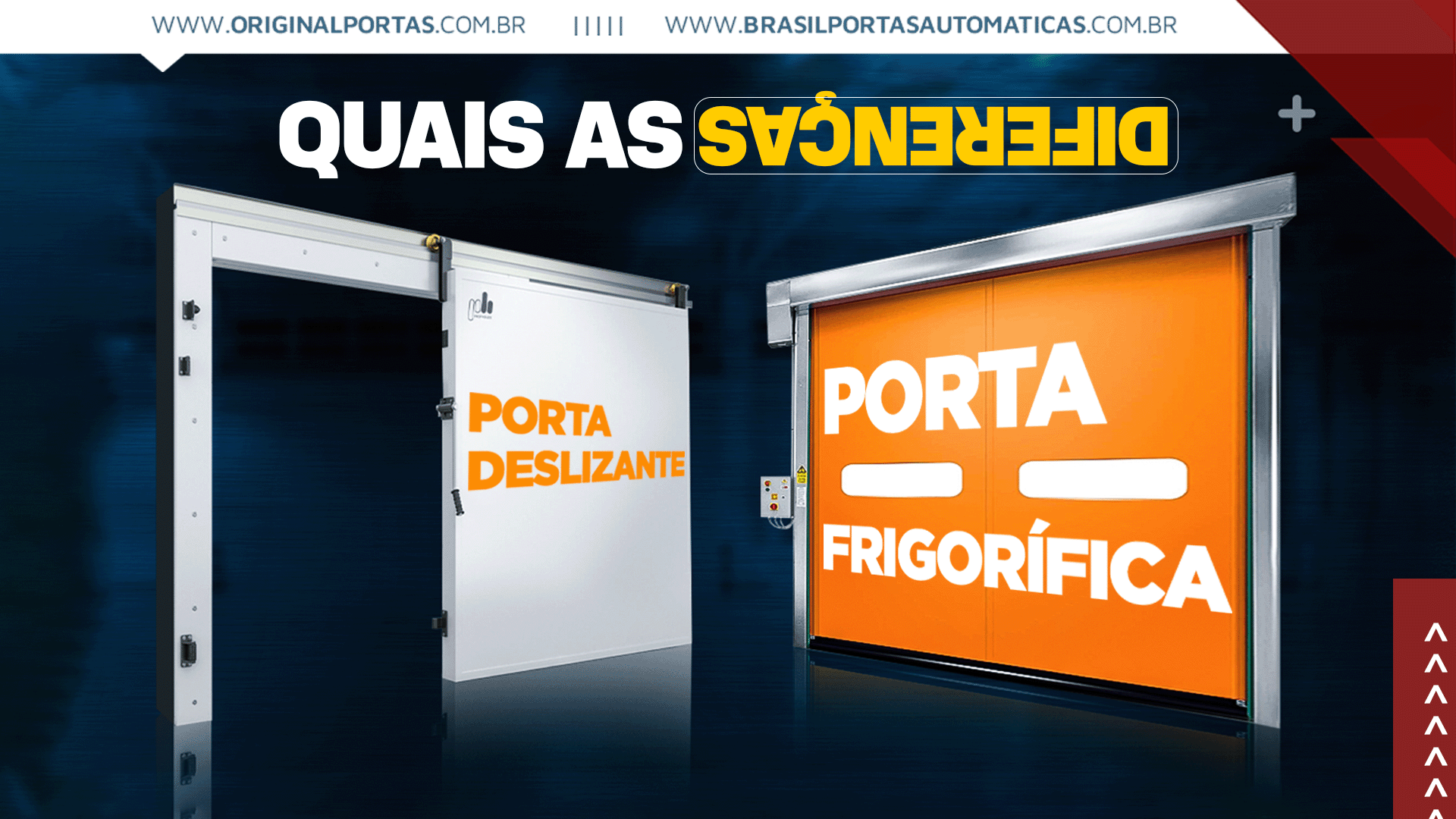 porta deslizante x porta frigorífica rápida