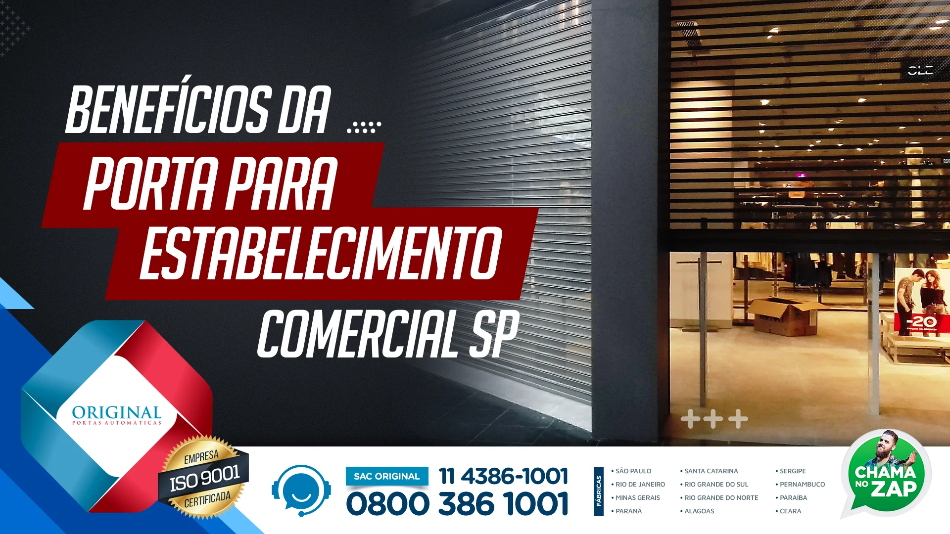 porta para estabelecimento comercial SP