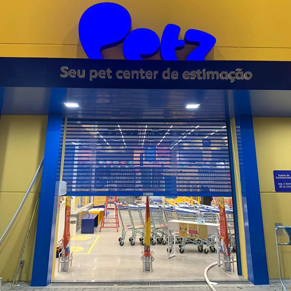 porta para loja Pets