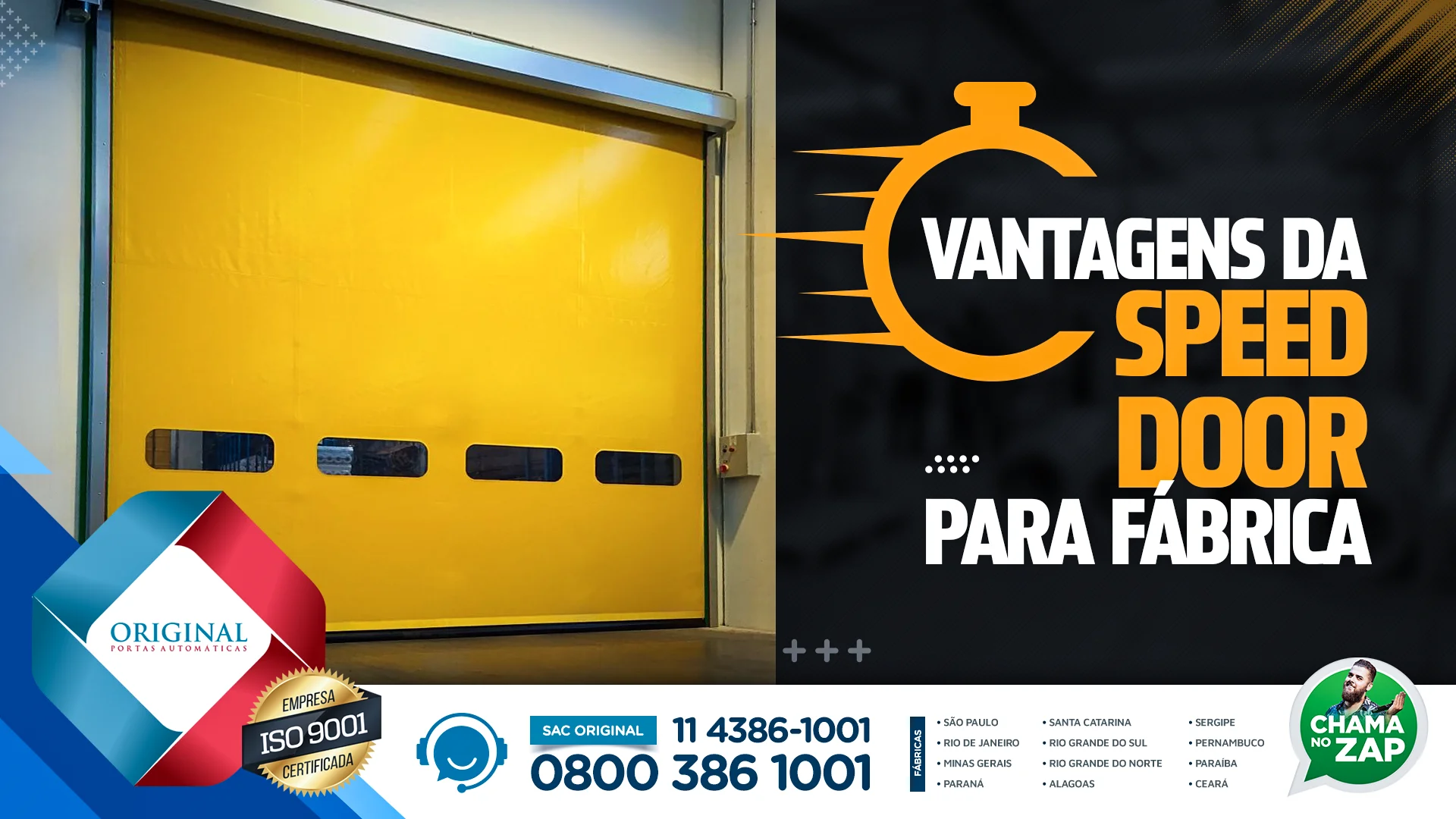 speed door para fábrica