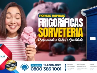 Portas Rápidas Frigoríficas em Sorveterias