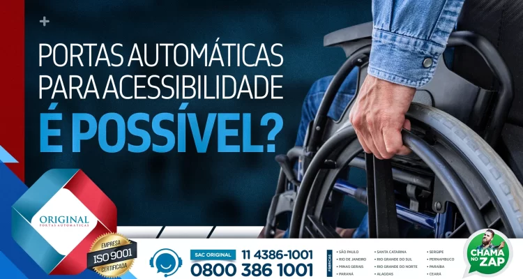 portas automáticas para acessibilidade