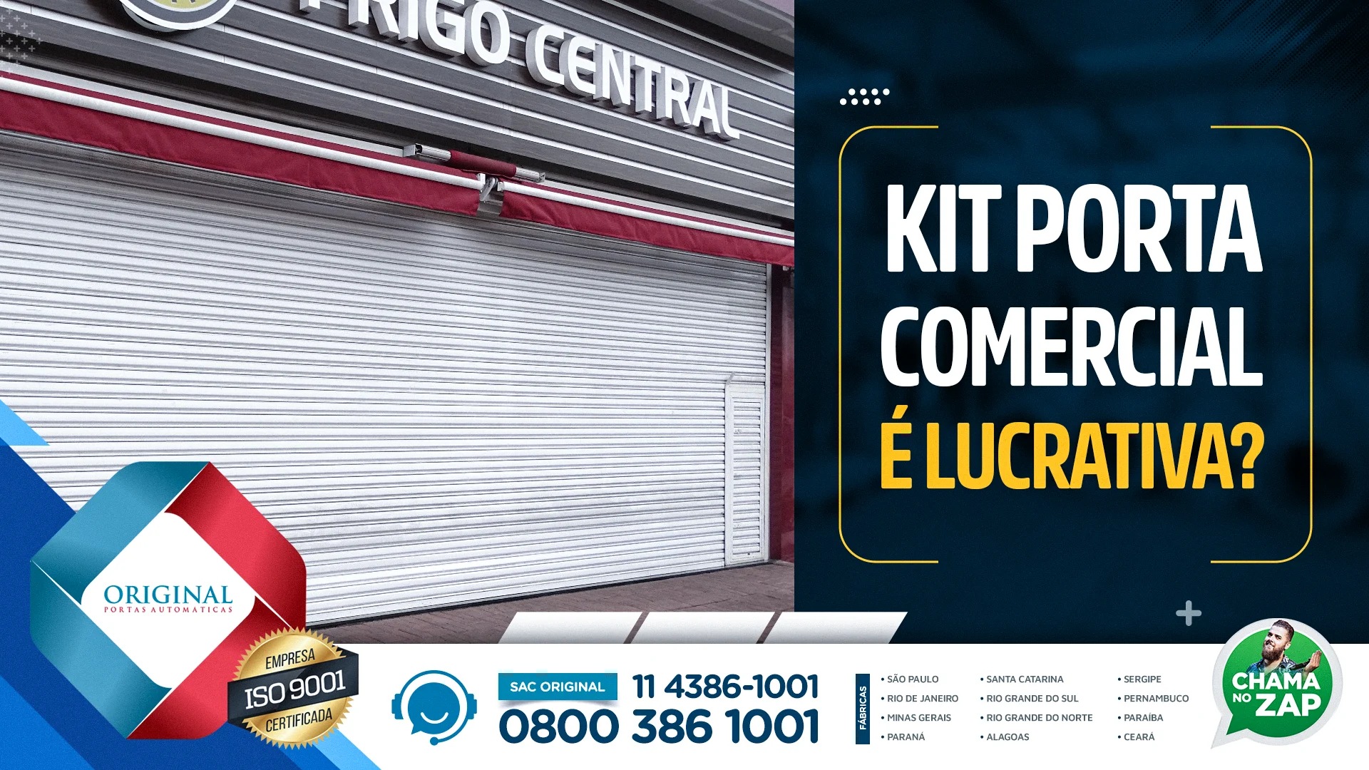 kit porta comercial