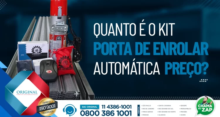 kit porta de enrolar automática preço