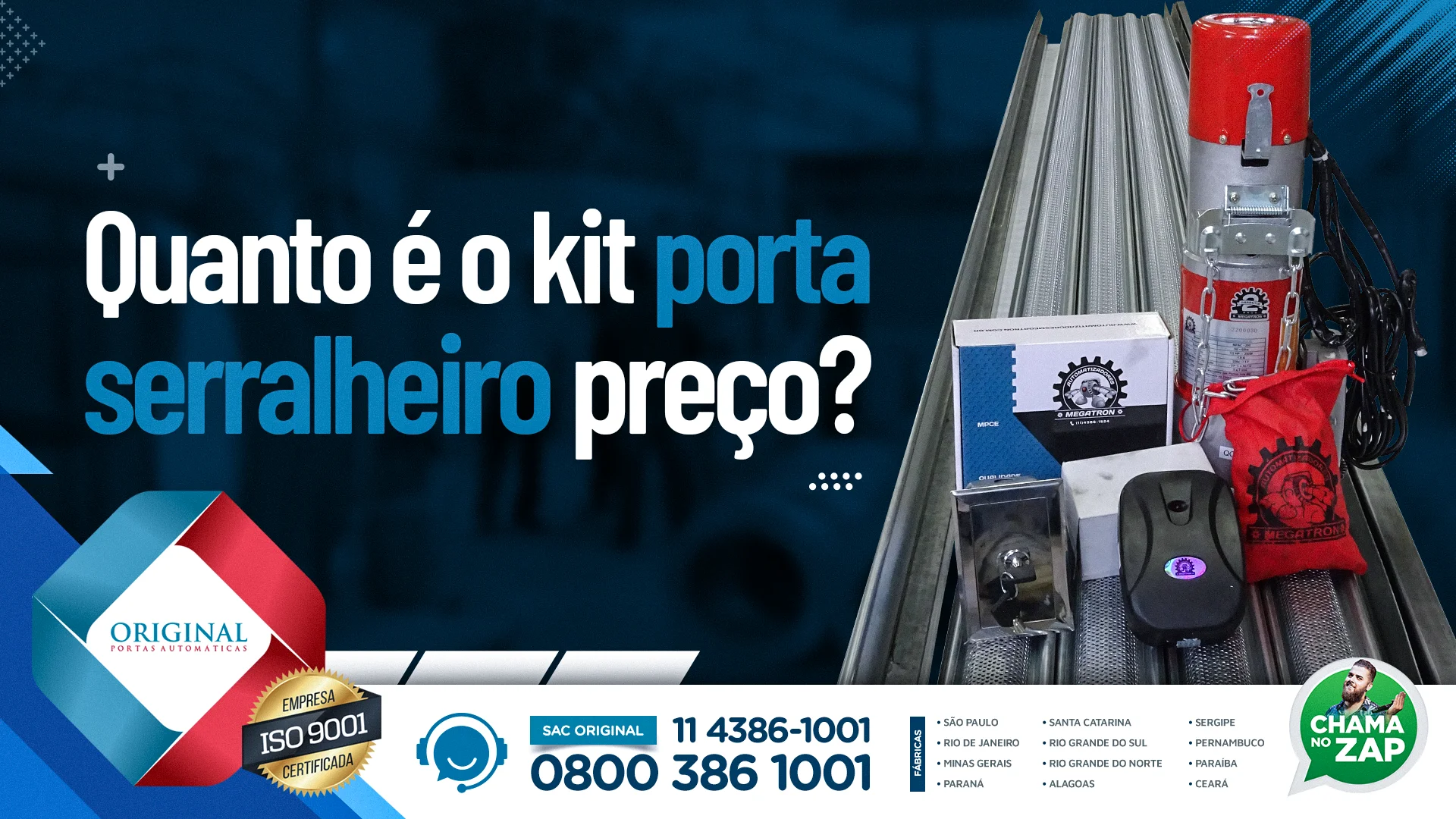 kit porta serralheiro preço