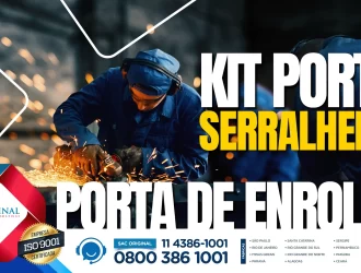 kit serralheiro para porta de enrolar