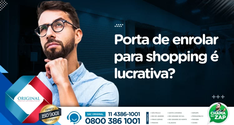 porta de enrolar para shopping