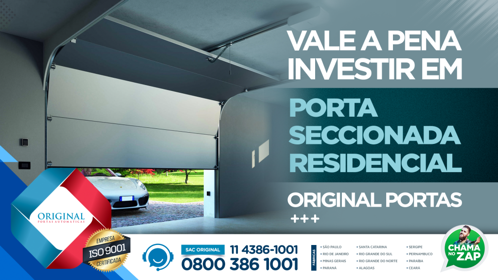 porta seccionada residencial Original