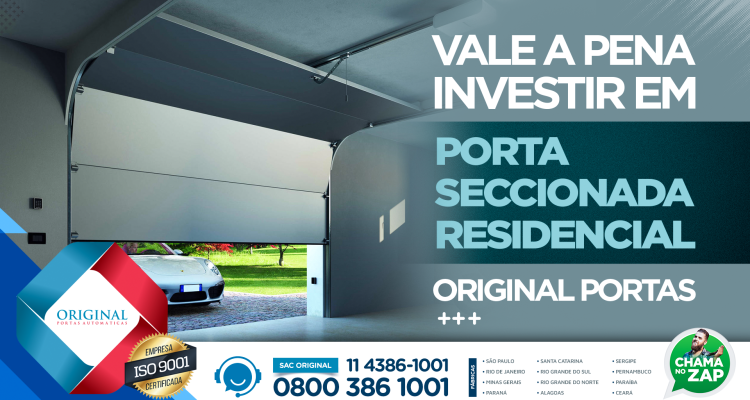 porta seccionada residencial Original