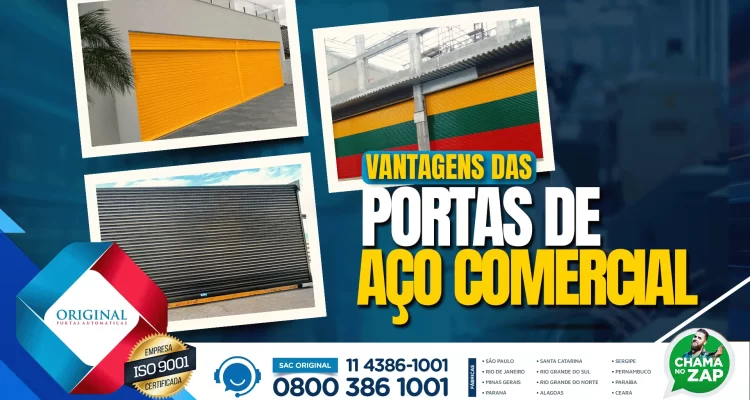 portas de aço comercial