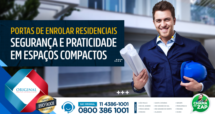 portas de enrolar residenciais