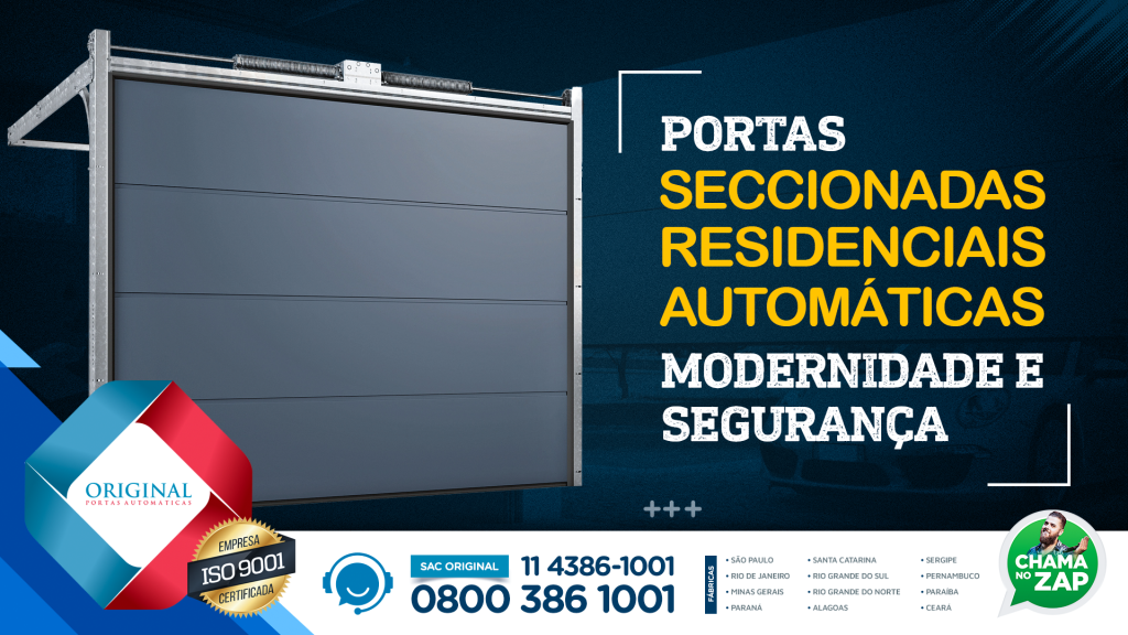 portas seccionadas residenciais automáticas