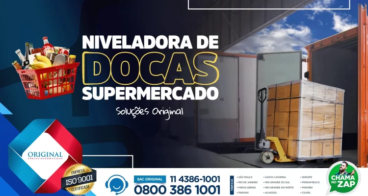 Niveladora de Doca em Supermercado