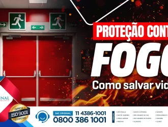 proteção contra fogo - porta corta fogo