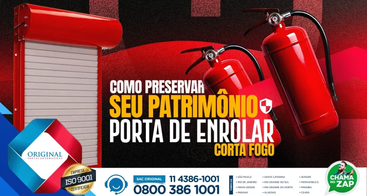 porta corta fogo de enrolar