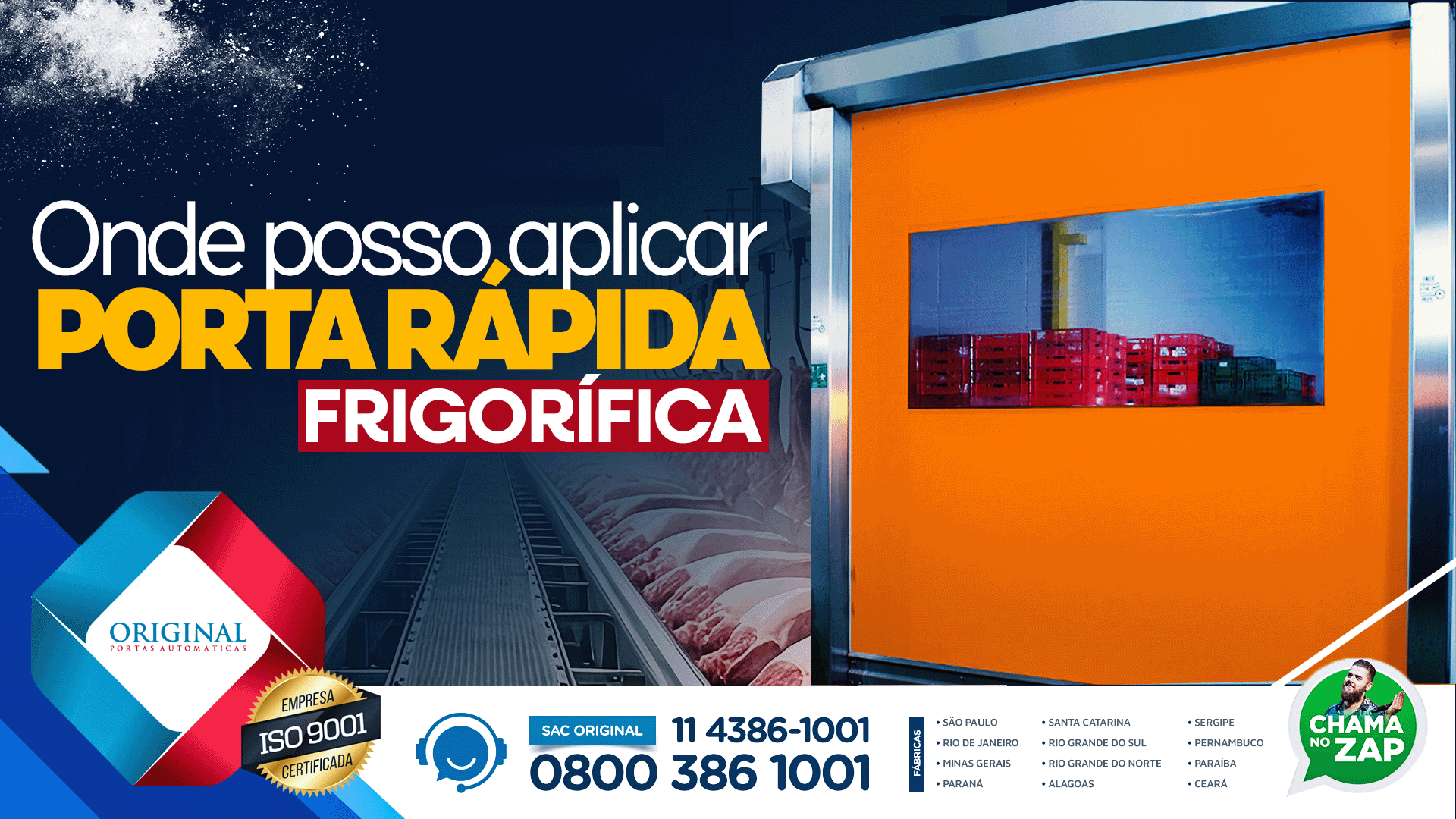 porta rápida frigorifica