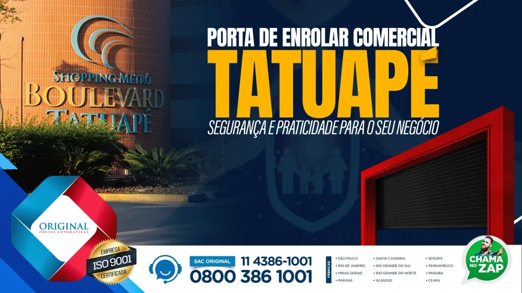 Porta de enrolar comercial Tatuapé