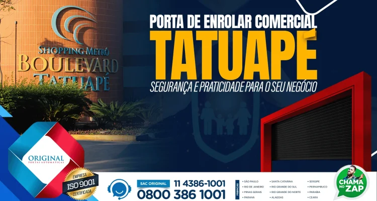 Porta de enrolar comercial Tatuapé