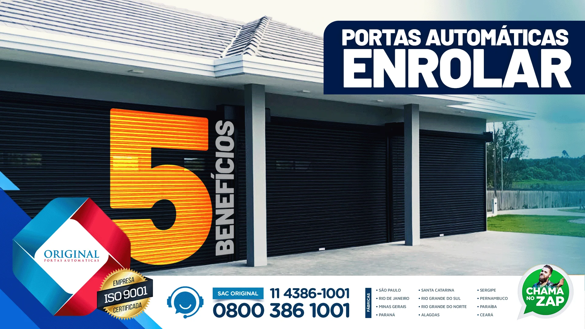 portas automáticas de enrolar