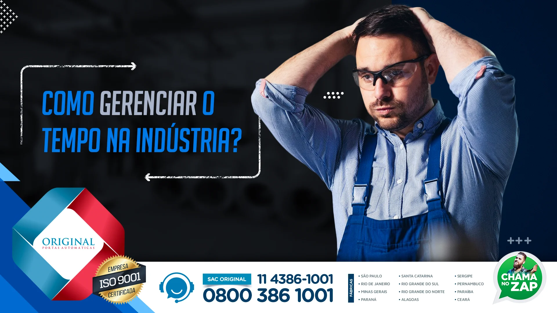gerenciar o tempo na indústria
