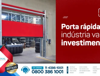 porta rápida em indústria