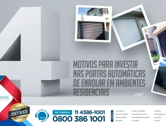 portas automáticas de enrolar em ambientes residenciais