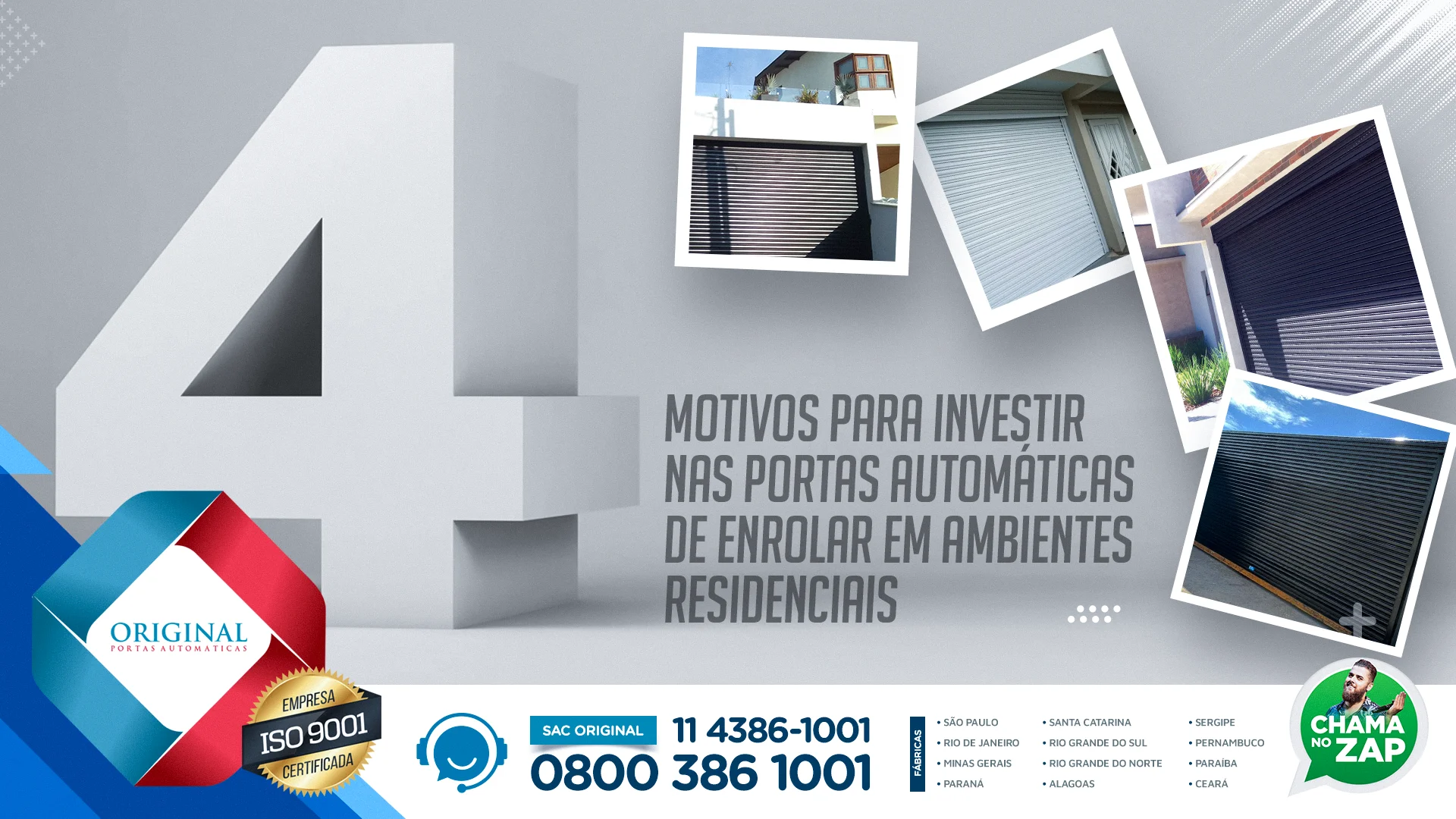 portas automáticas de enrolar em ambientes residenciais