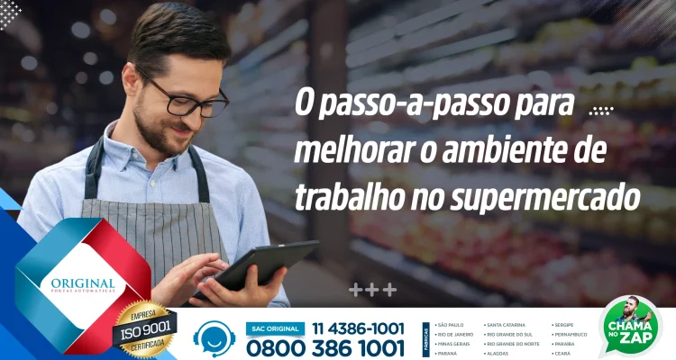 ambiente de trabalho no supermercado