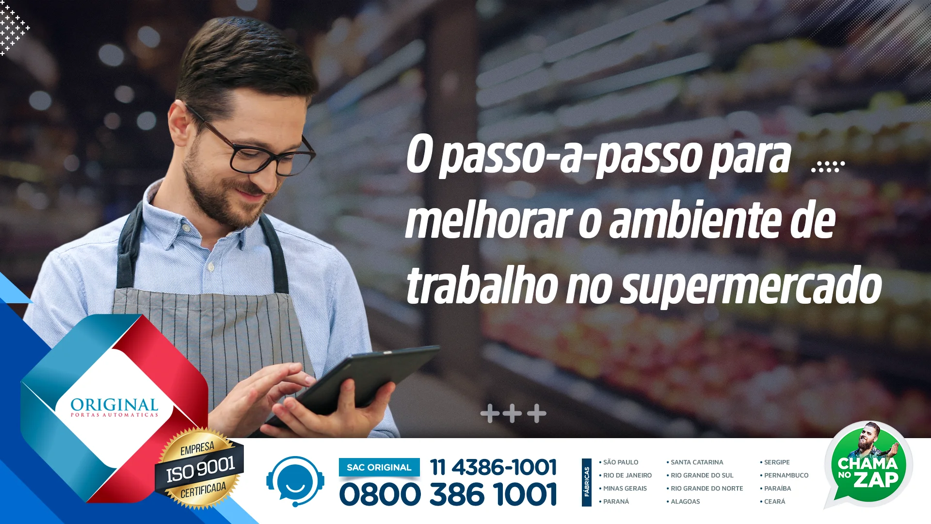 ambiente de trabalho no supermercado