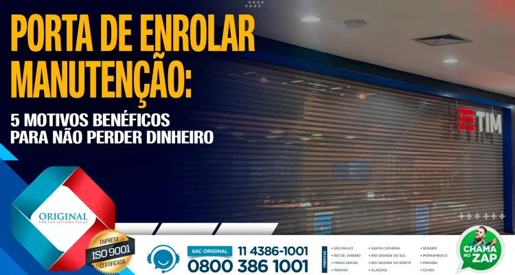 Manutenção da porta de enrolar