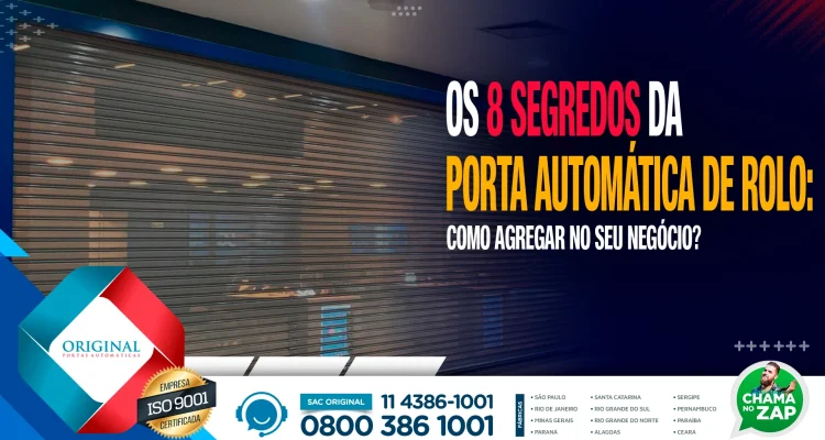 Porta automática de rolo