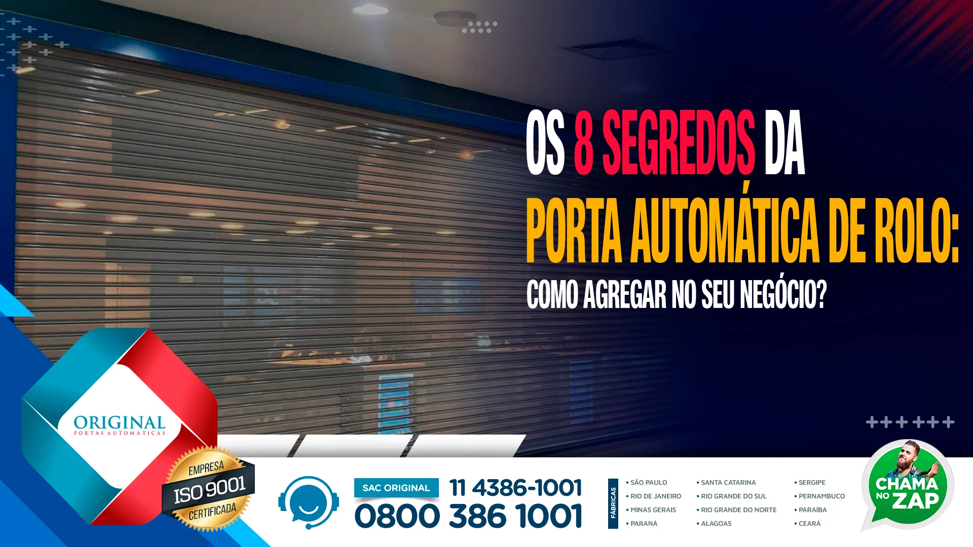 Porta automática de rolo