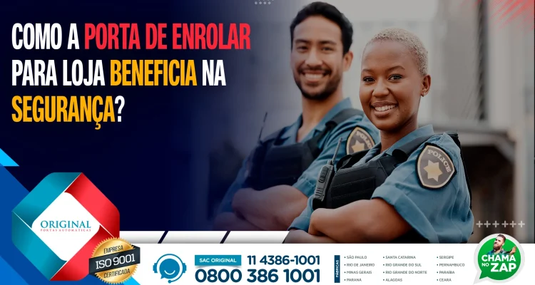 porta de enrolar para loja