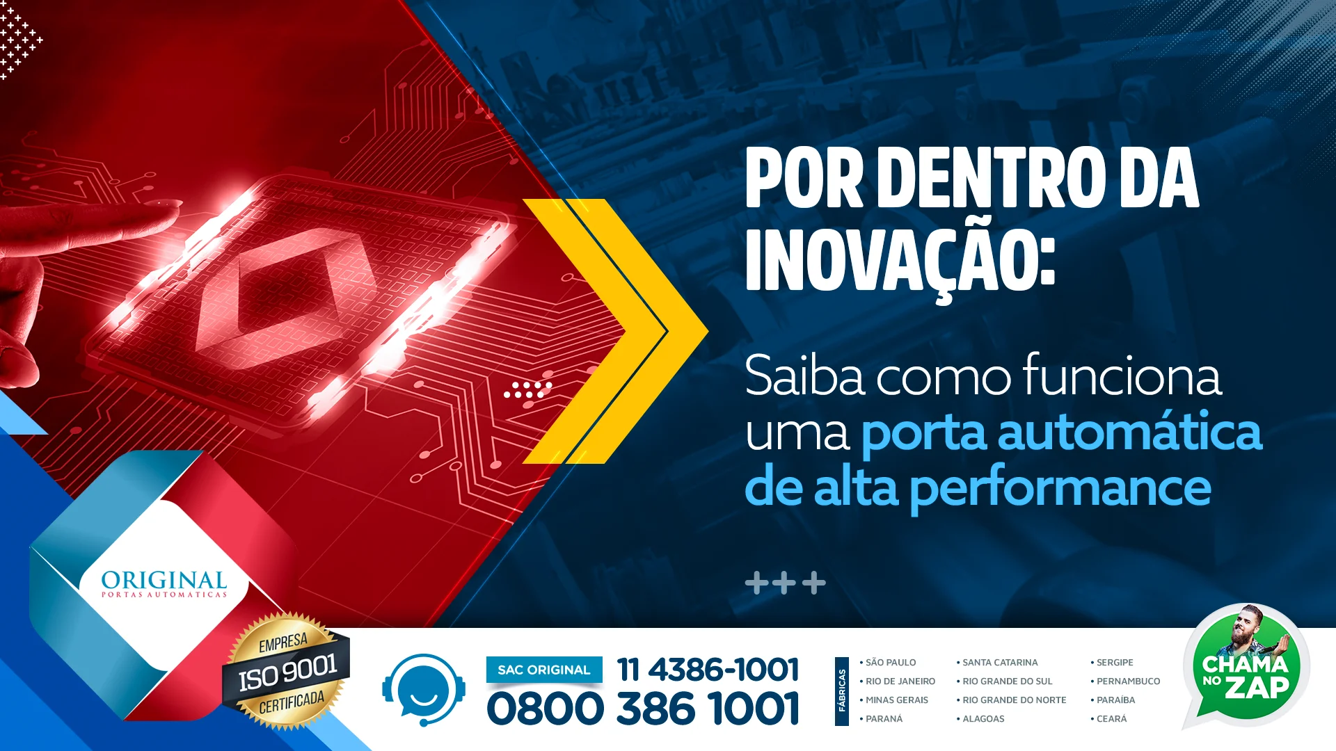 porta automática de alta performance