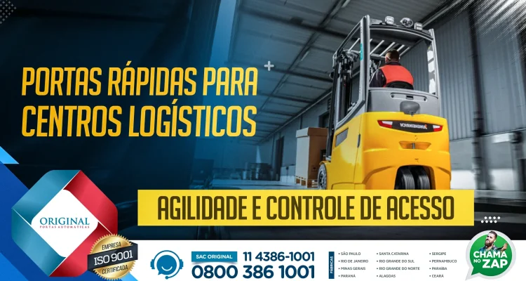 Portas rápidas para centros logísticos