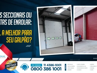 Portas seccionais ou de enrolar