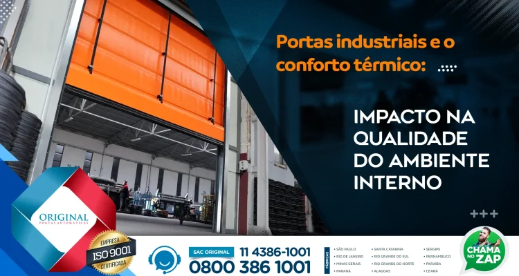 portas industriais e o conforto térmico
