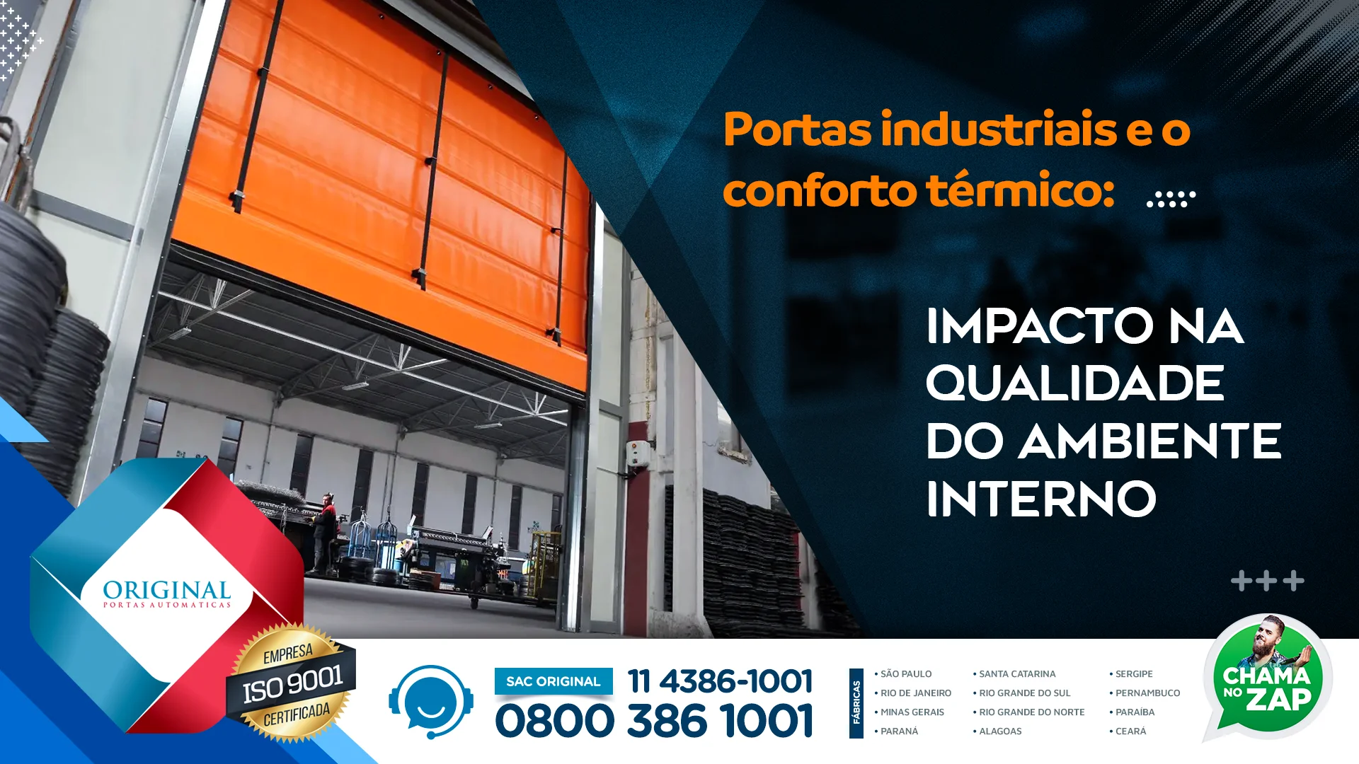 portas industriais e o conforto térmico