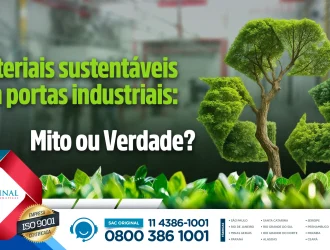 Materiais sustentáveis em portas industriais