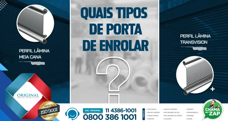Tipos de porta de enrolar