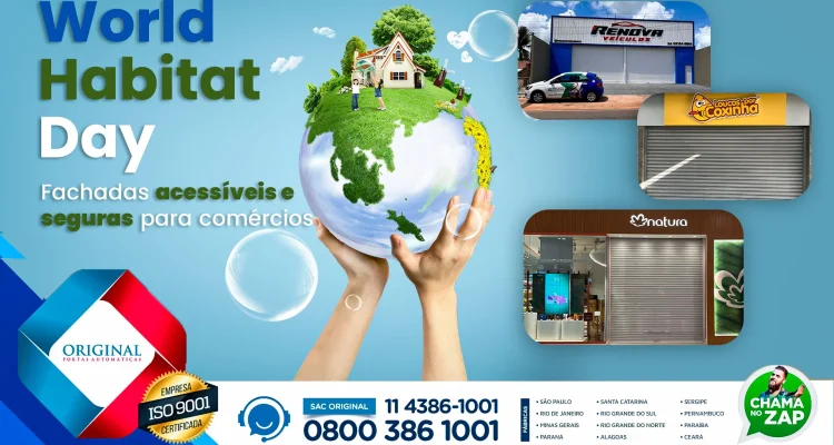 Fachadas acessíveis e seguras para comércios