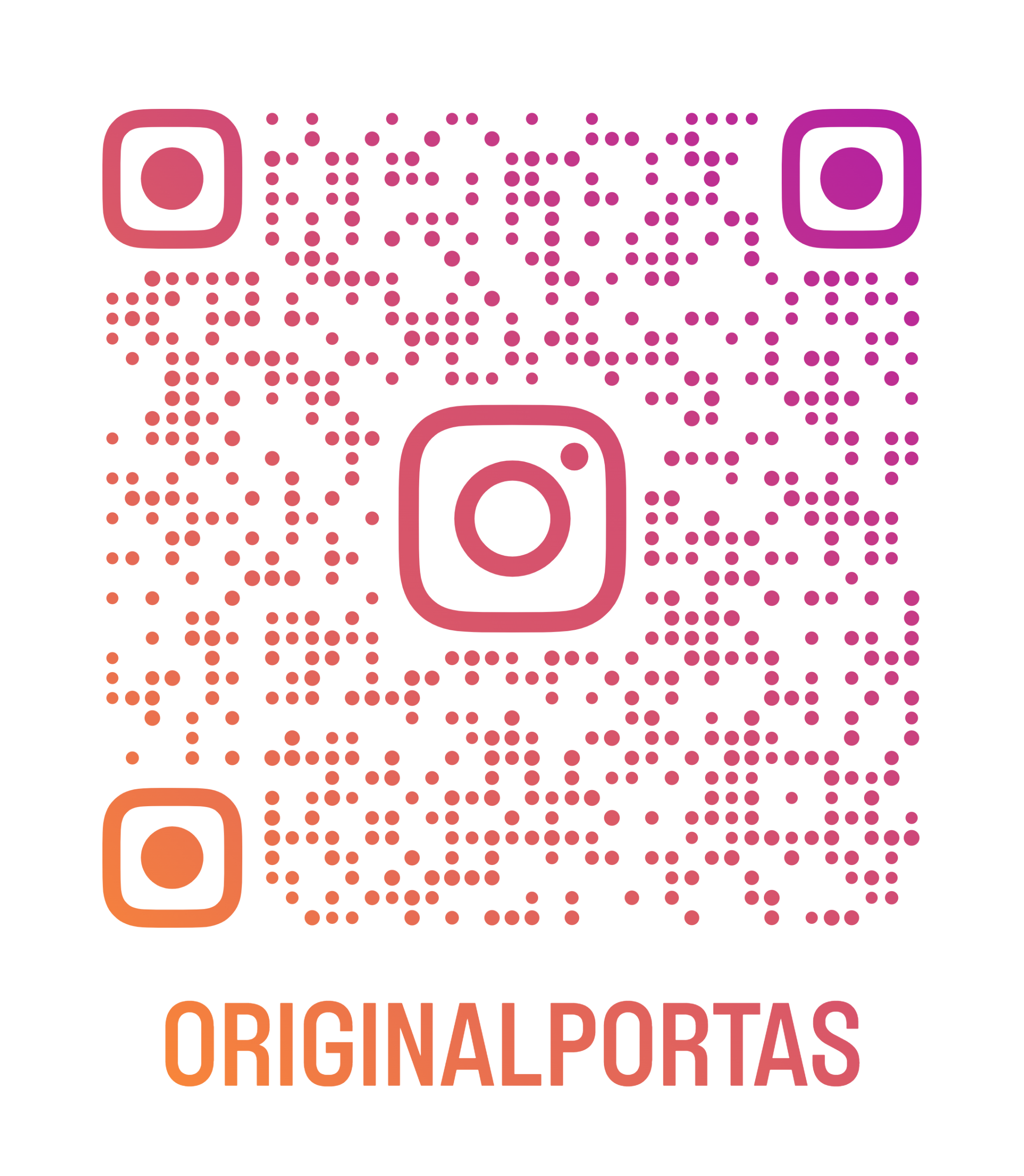 QR Code do Instagram @originalportas