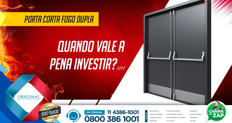 porta corta fogo dupla