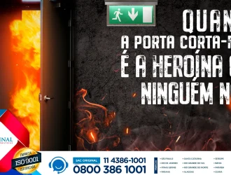 Porta corta-fogo residencial