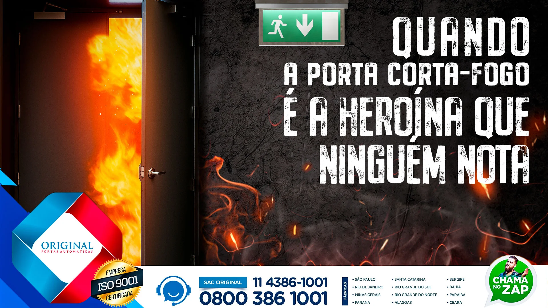 Porta corta-fogo residencial