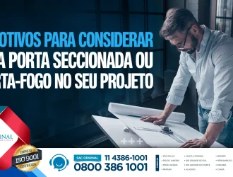 porta seccionada ou corta-fogo