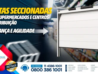 Portas seccionadas para supermercados
