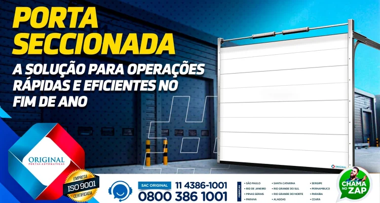 portas seccionadas para operações rápidas