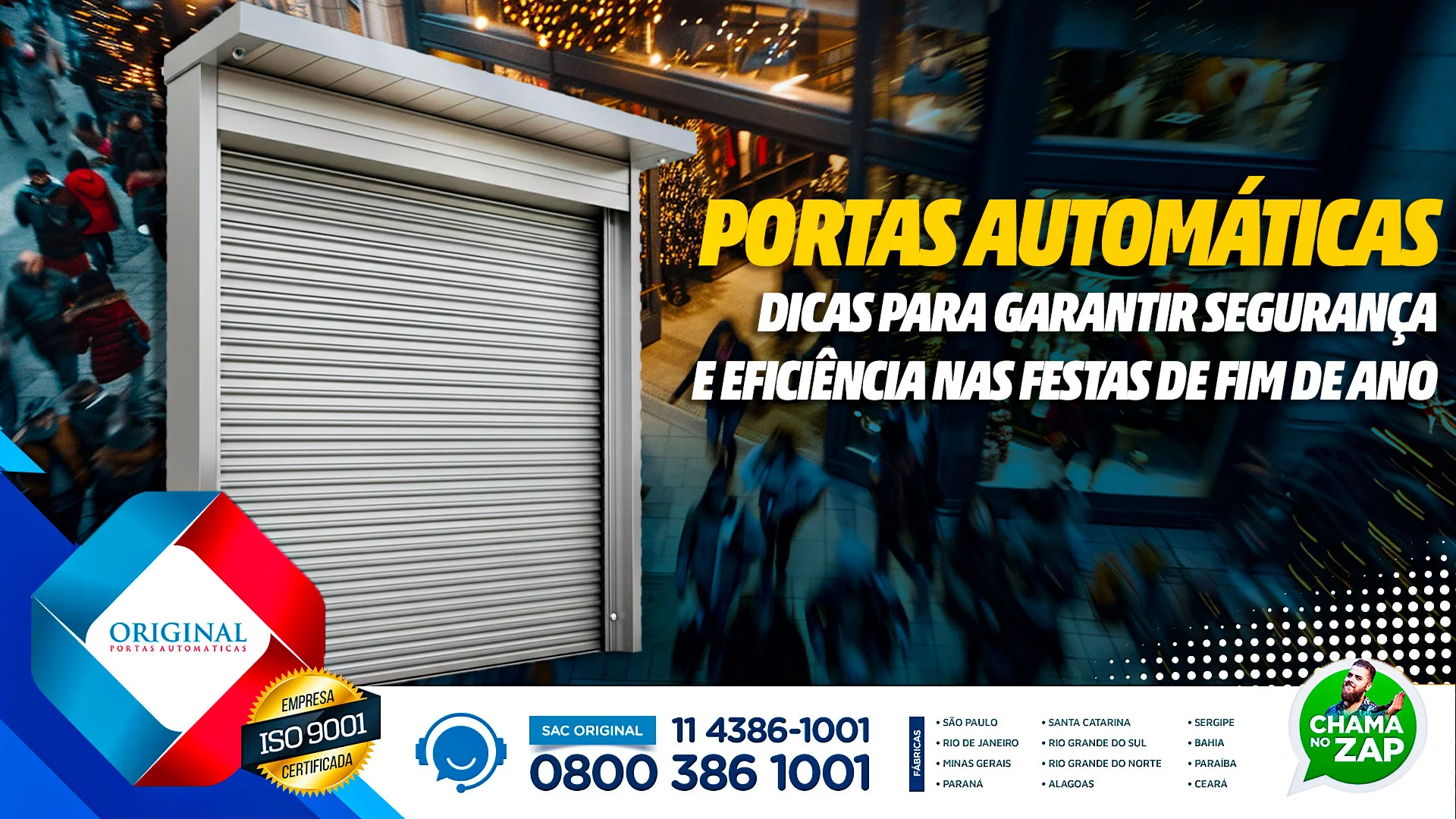 portas automáticas para fim de ano
