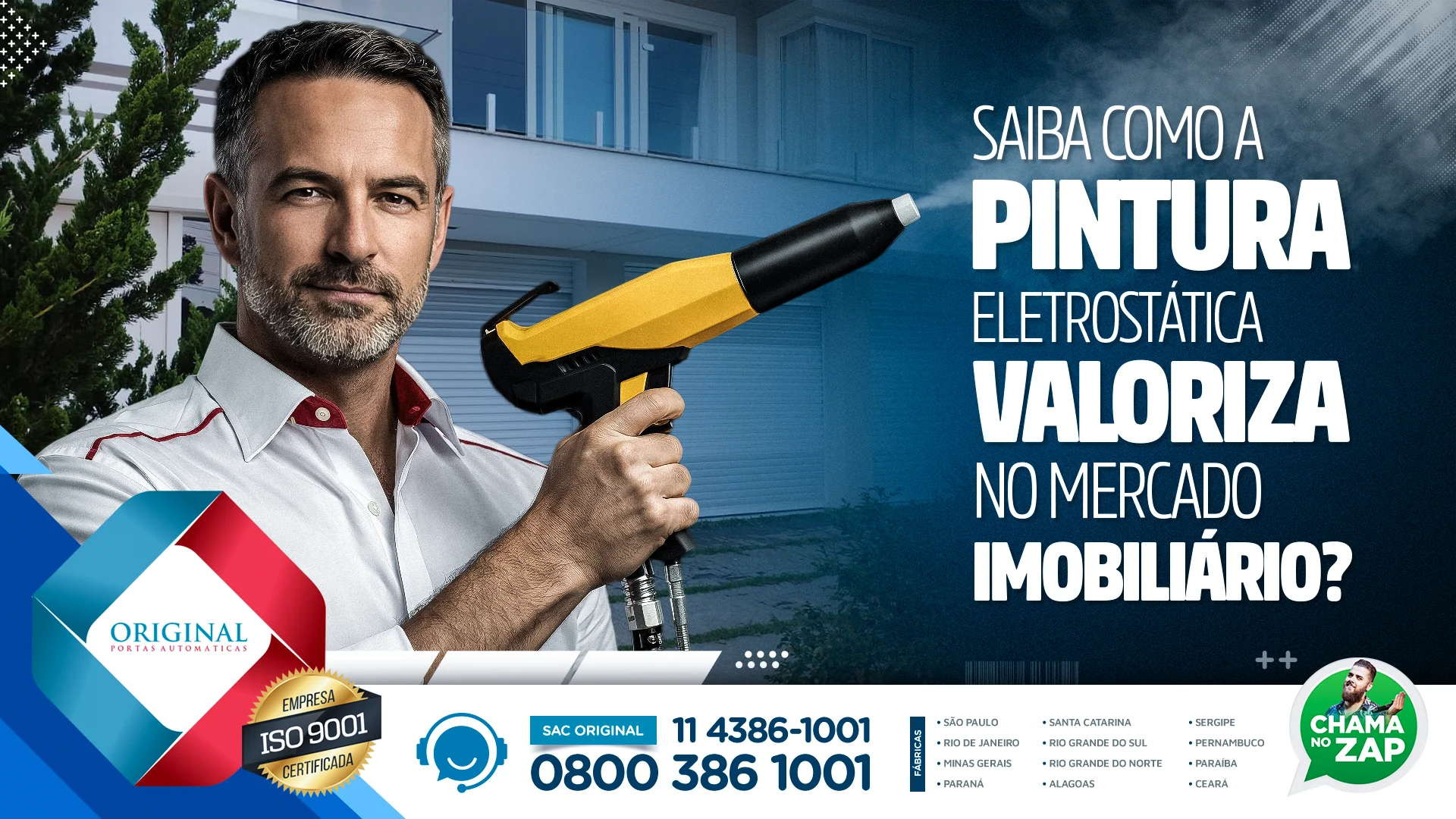 pintura eletrostática valoriza no mercado imobiliário